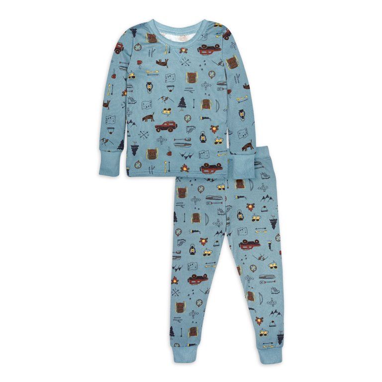 Modern Moments by Gerber Toddler Boy Tight Fitting Pajamas Set, 2-Piece, Sizes 12M-5T | Walmart (US)