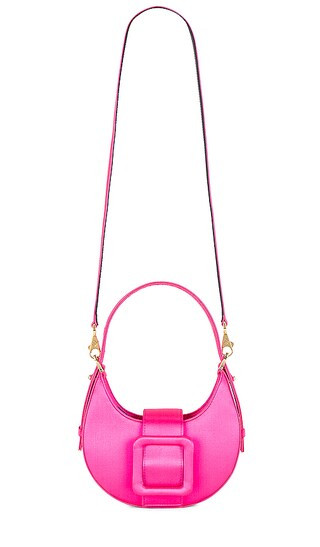 Cindy Buckle in Fluo Pink Satin | Revolve Clothing (Global)