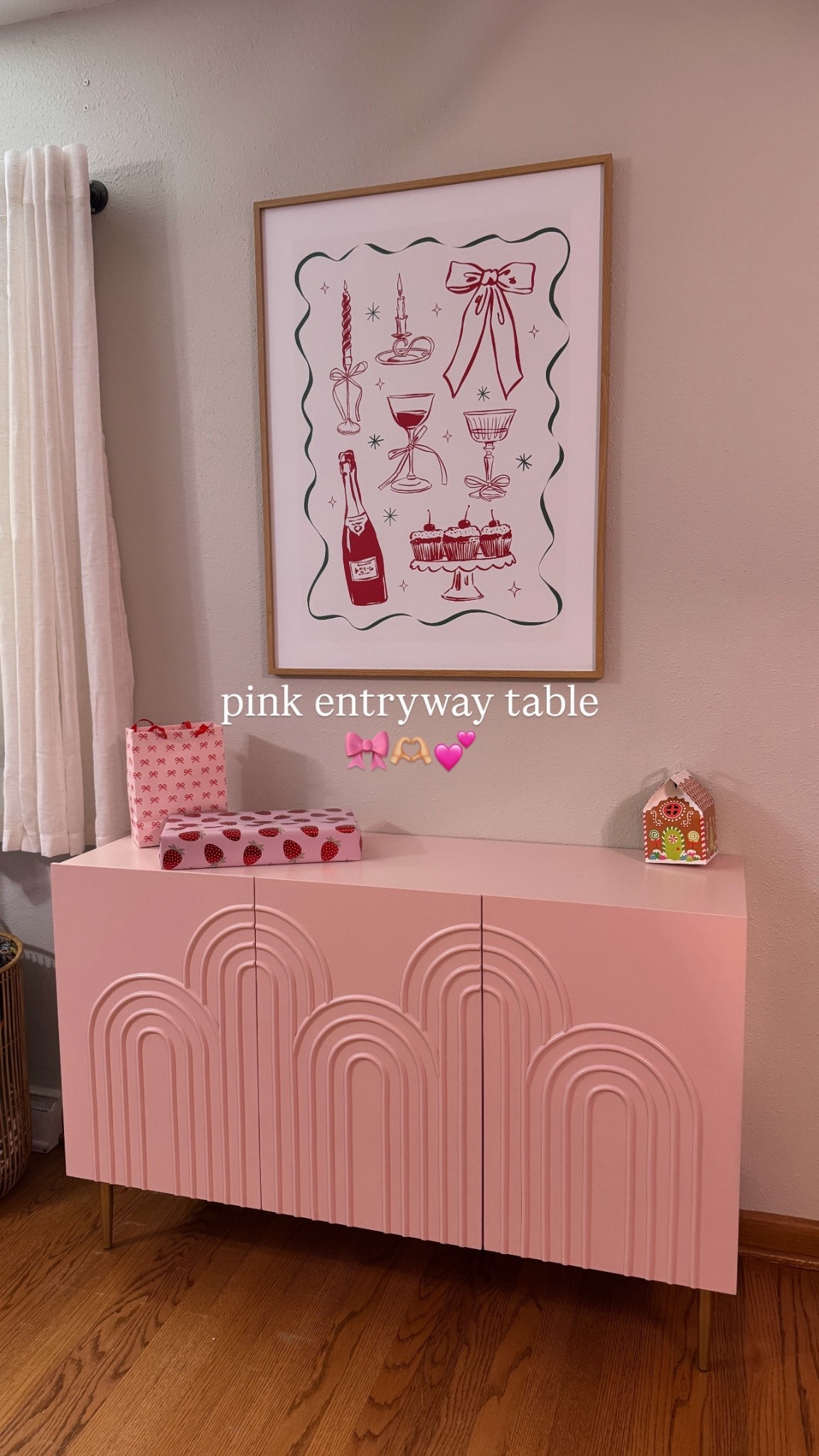 I’ve been looking for an entryway table and knew I wanted a pink one. Found this on Amazon and it’s PERFECT! took about an hour to put together. Very sturdy, good quality and perfectly pink! 💕

#LTKdayinmylife #LTKHome #LTKGiftGuide