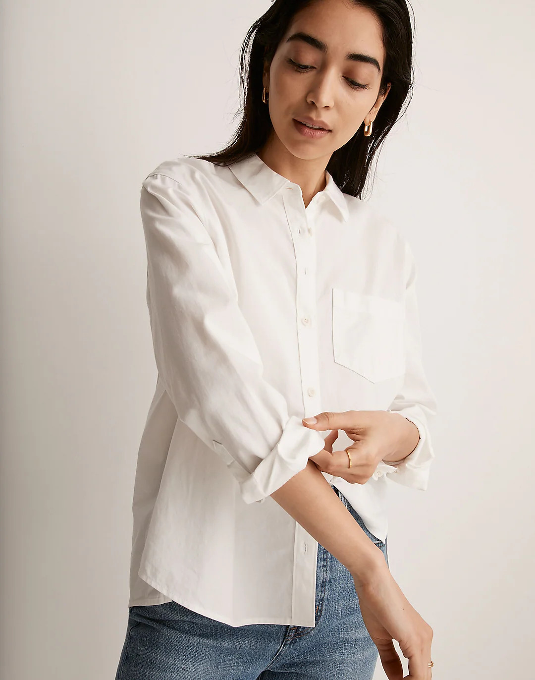 Pleated Shirt: TENCEL™ Edition | Madewell