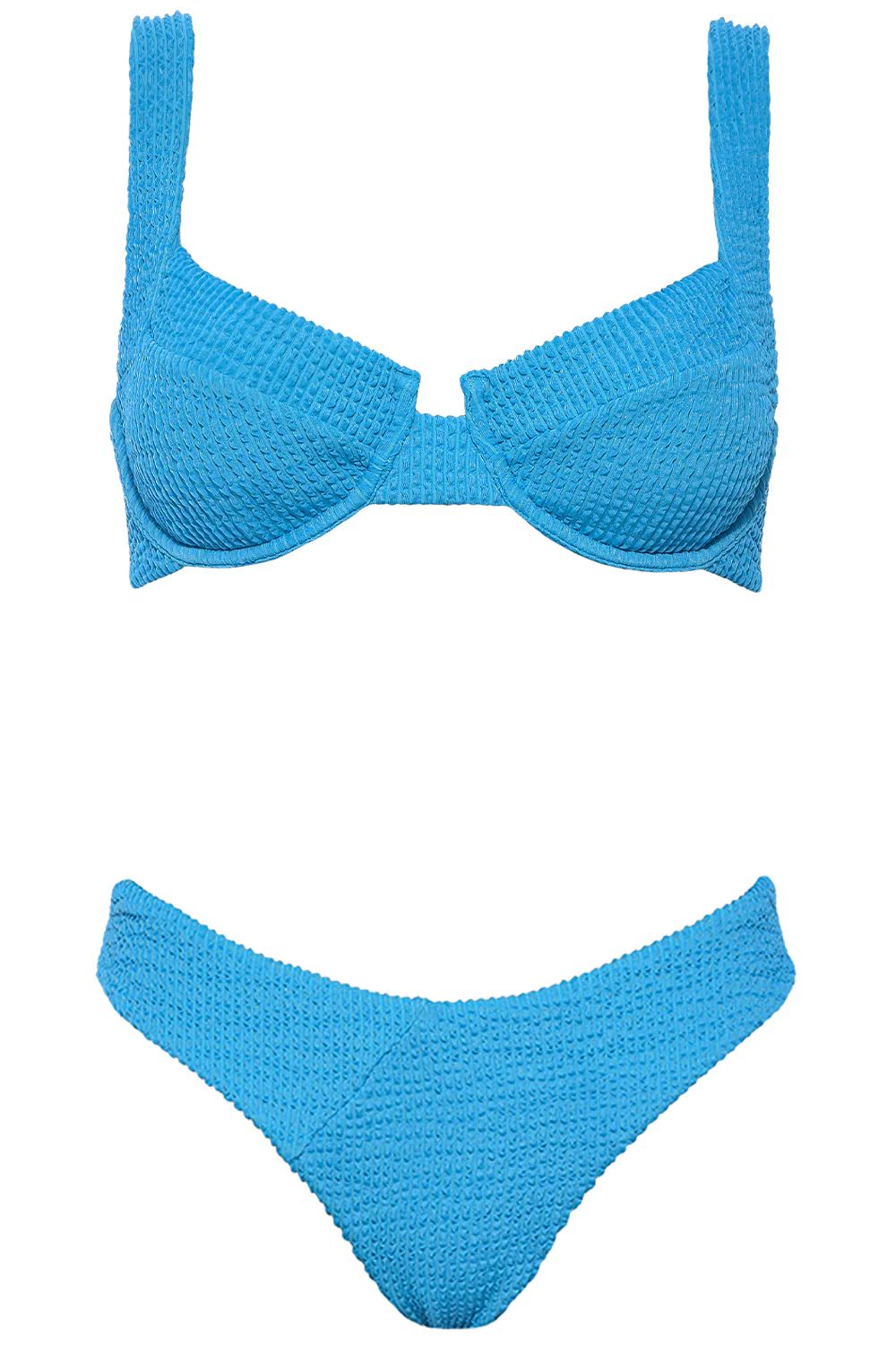 Laguna Bikini Crinkle Blue Set | VETCHY