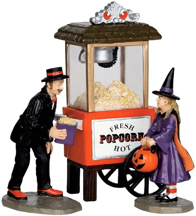 Lemax 32112 Popcorn Treats Spooky Town Figure Set of 3 Halloween Decor Figurine | Amazon (US)