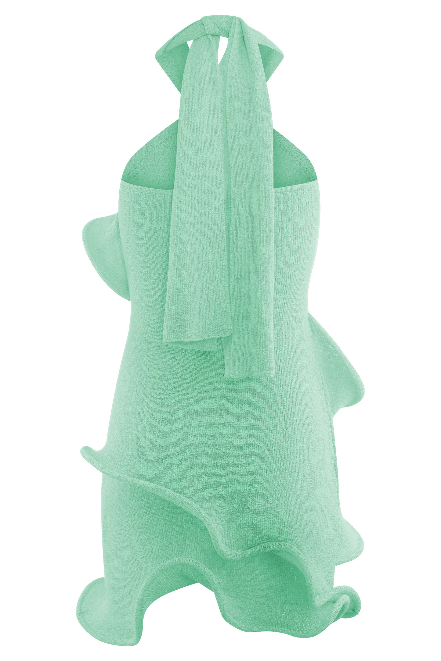 Halter Knit Mini Dress - Lagoon | MESHKI US