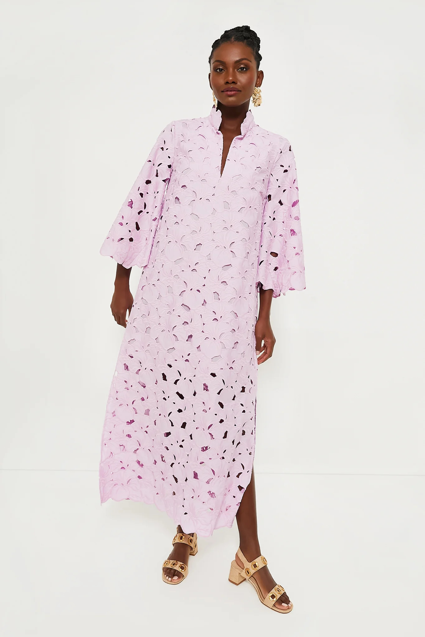 Lilac Floral Lace Clarice Dress | Tuckernuck (US)