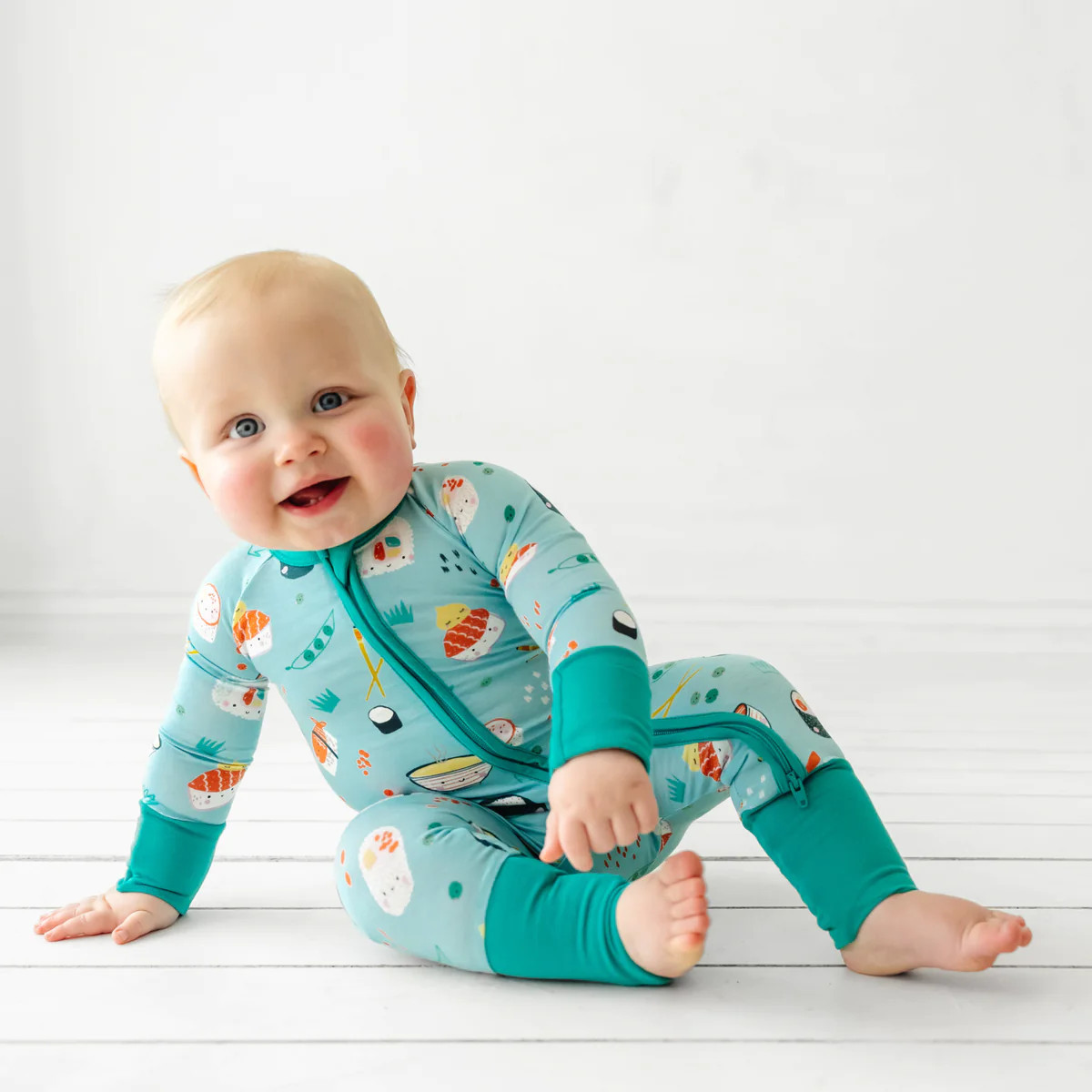 Sushi Bamboo Viscose Zippy | Little Sleepies