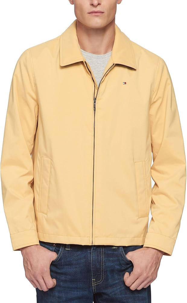 Tommy Hilfiger Men's Lightweight Zip-up Microtwill Golf Jacket (Standard and Big & Tall Sizes) | Amazon (US)