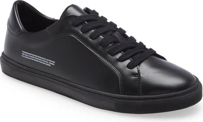 PANGAIA Grape Leather Sneaker Black Sneaker Black Sneakers Black Shoes Spring Shoes | Nordstrom