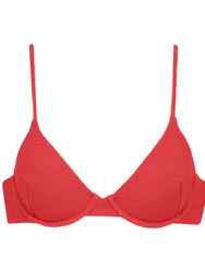 Montce Crimson Micro Scrunch Dainty Bikini Top | Verishop