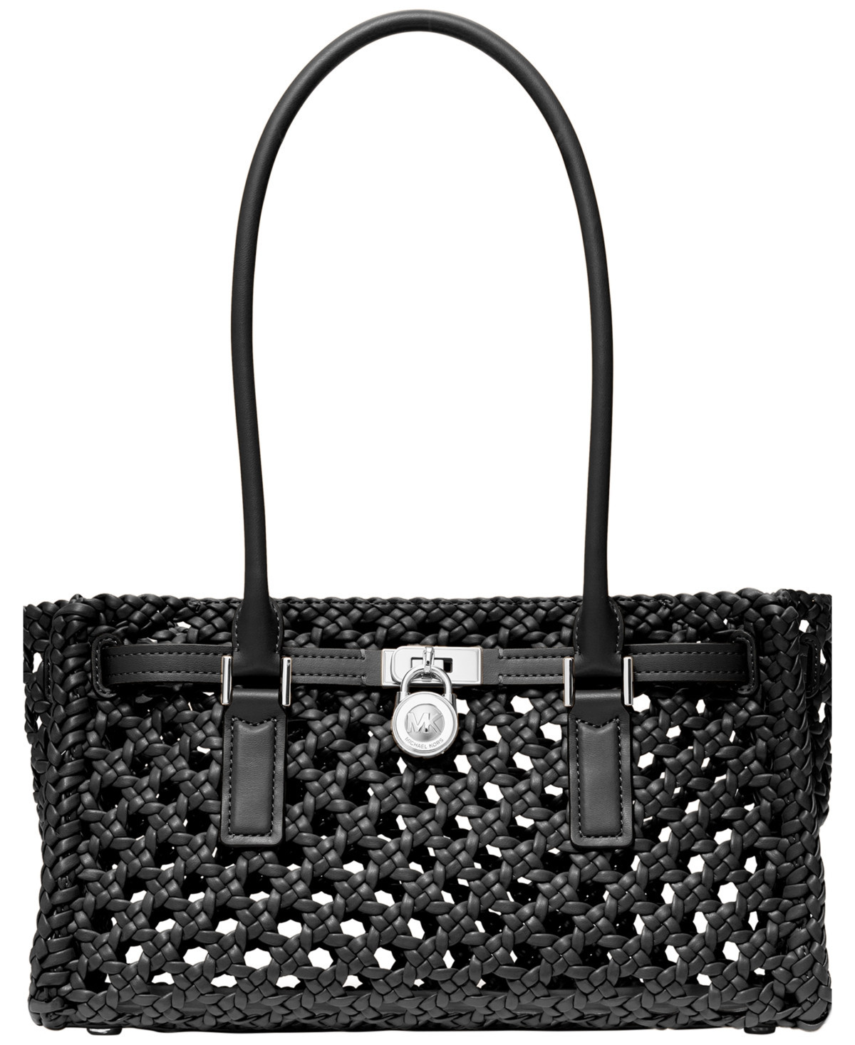 Michael Michael Kors Hamilton Moderne Large East West Tote Handbag - Black | Macy's