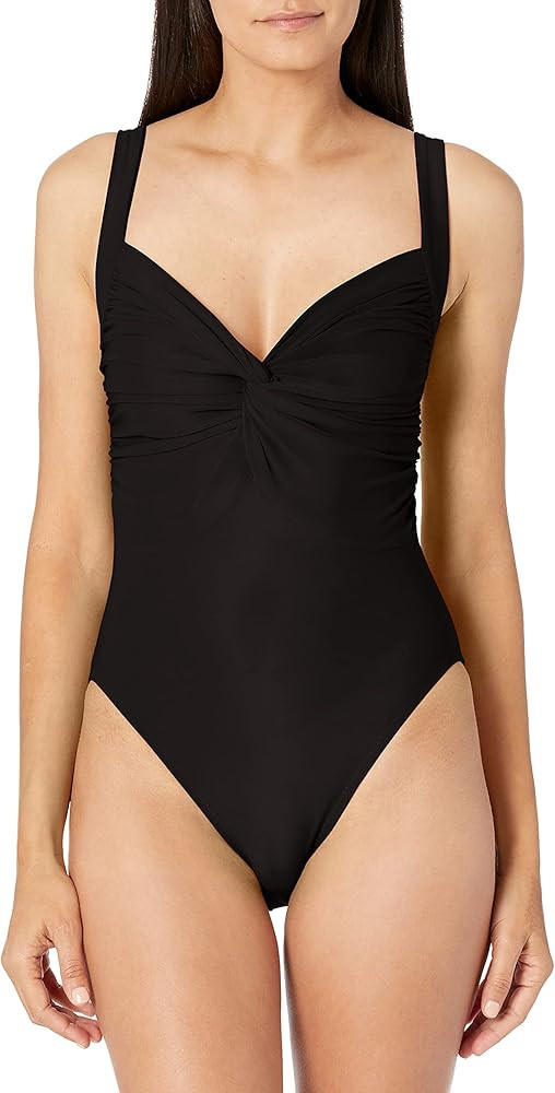 Norma Kamali Women's Twist Mio One Piece | Amazon (US)