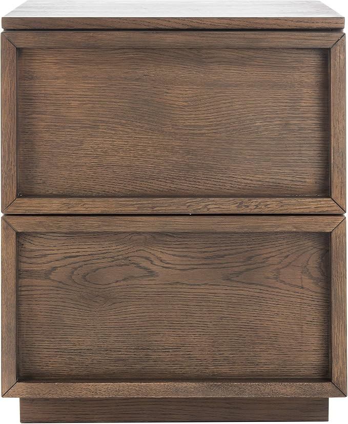 Safavieh Couture Home Zeus Modern Natural 2-drawer Nightstand | Amazon (US)