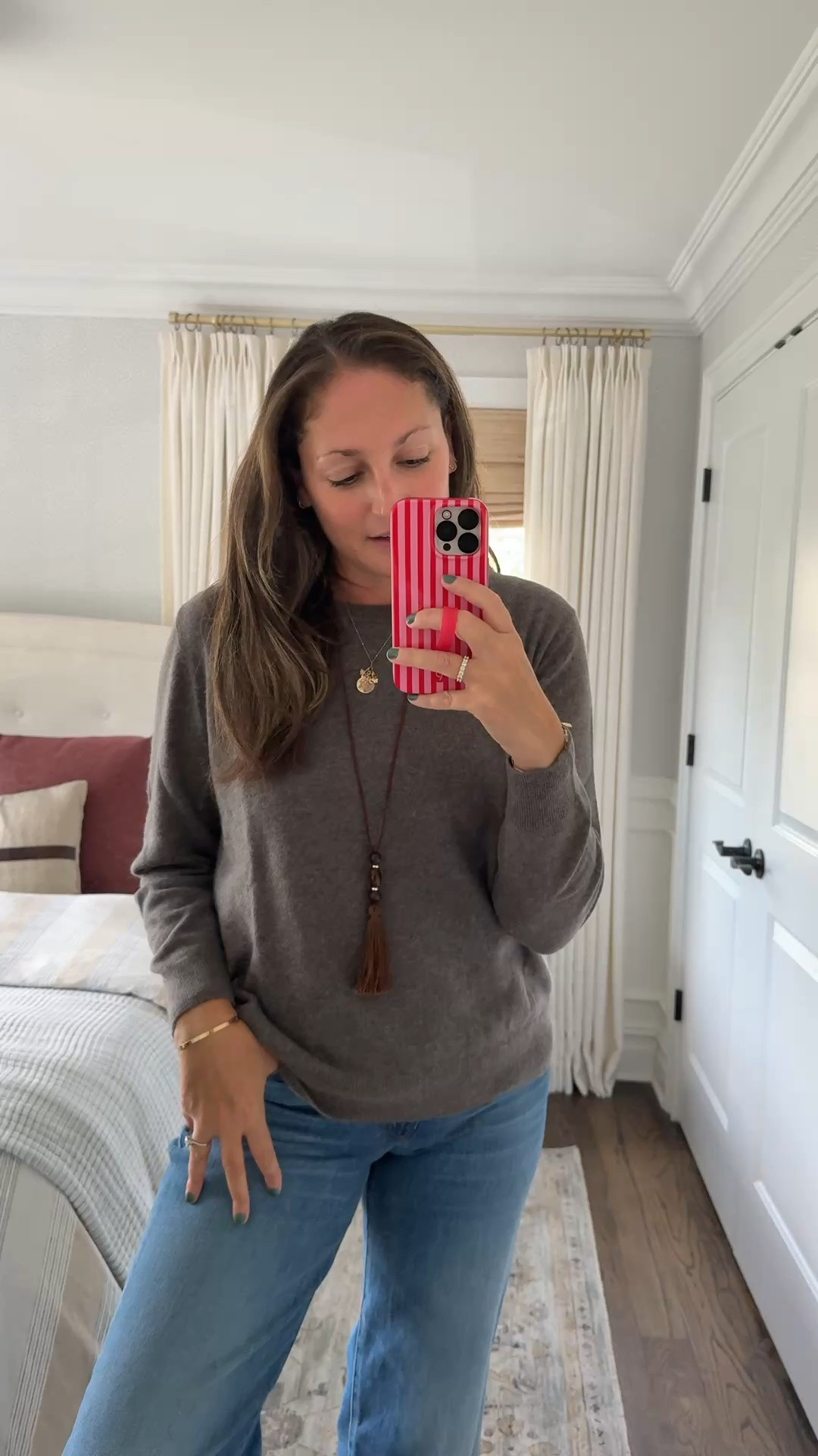Another perfect cashmere sweater from @Quince ! True to size, so incredibly soft and the colors are perfect. I LOVE this color and sized up one size just to make it feel extra roomy. So cozy and you can’t beat this price! I currently own this sweater in four colors… it’s just that good! 

Fall fashion, OOTD, date night outfit, fall beauty find, transitional outfit, workwear, fall top, seasonal outfit, school dropoff look

#LTKmomlife #LTKootd #LTKOver40