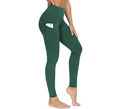 THE GYM PEOPLE Thick High Waist Yoga Pants with Pockets, Tummy Control Workout Running Yoga Leggi... | Amazon (US)