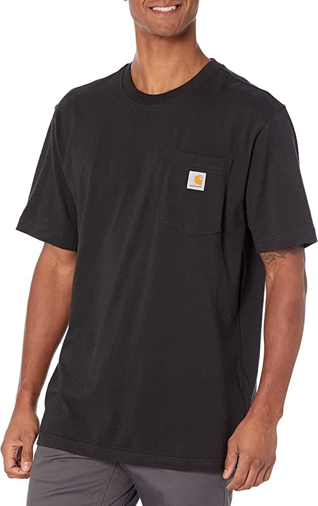 Carhartt Men's Loose Fit Heavyweight Short-Sleeve Pocket T-Shirt | Amazon (US)