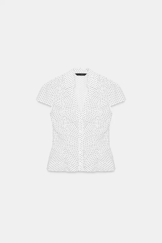 GERAFFTES POPELIN-TOP | Zara US