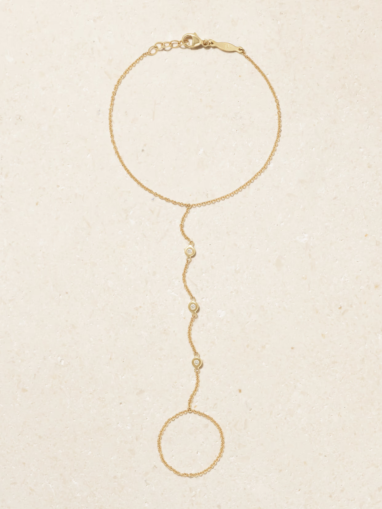 Jacquie Aiche - 14-karat Gold Diamond Bracelet - L | NET-A-PORTER (US)