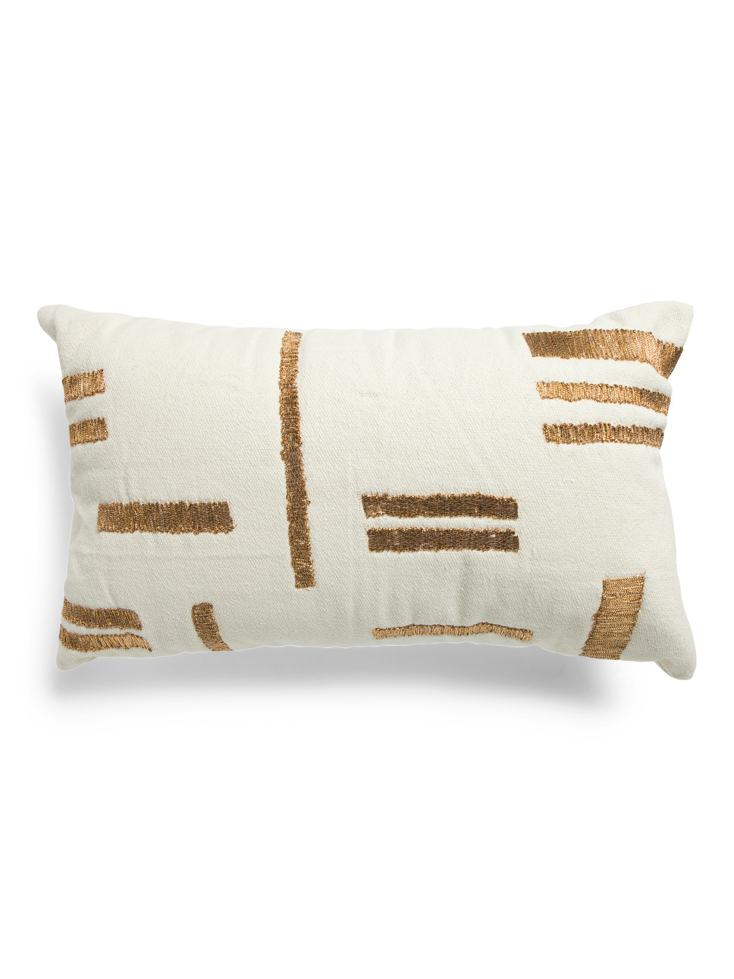 14x24 Embroidered Metallic Dash Pillow | TJ Maxx