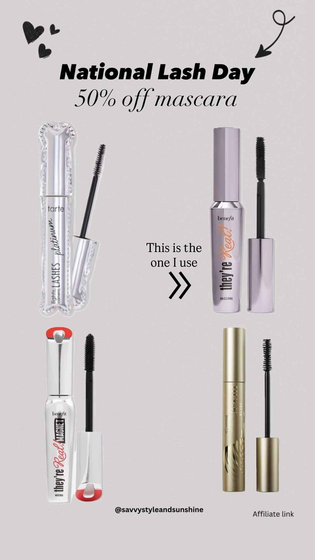 National Lash day 50% off mascara

#LTKSaleAlert #LTKOver40 #LTKBeauty