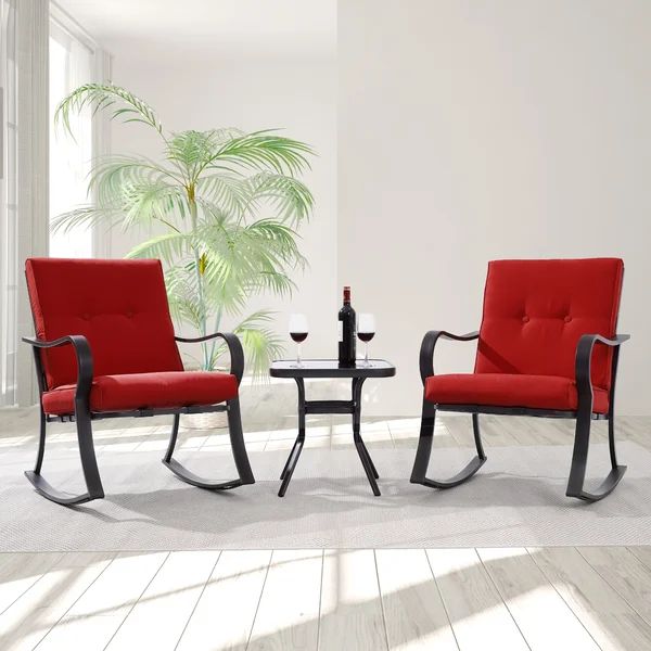 Soley Metal 2 - Person Seating Group with Cushions | Wayfair North America