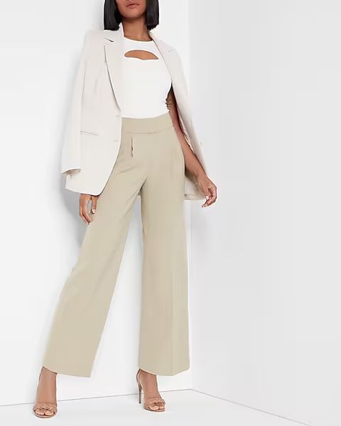 Super High Waisted Straight Ankle Pant | Express