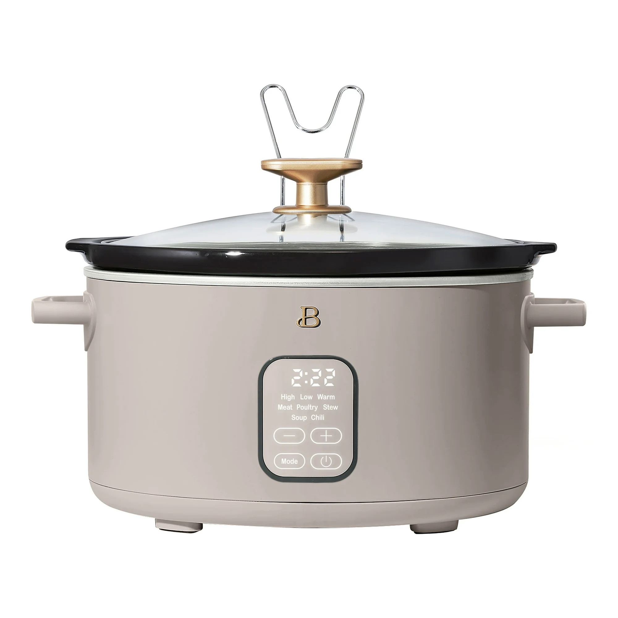 Beautiful 6 Qt Programmable Slow Cooker, Porcini Taupe by Drew Barrymore | Walmart (US)