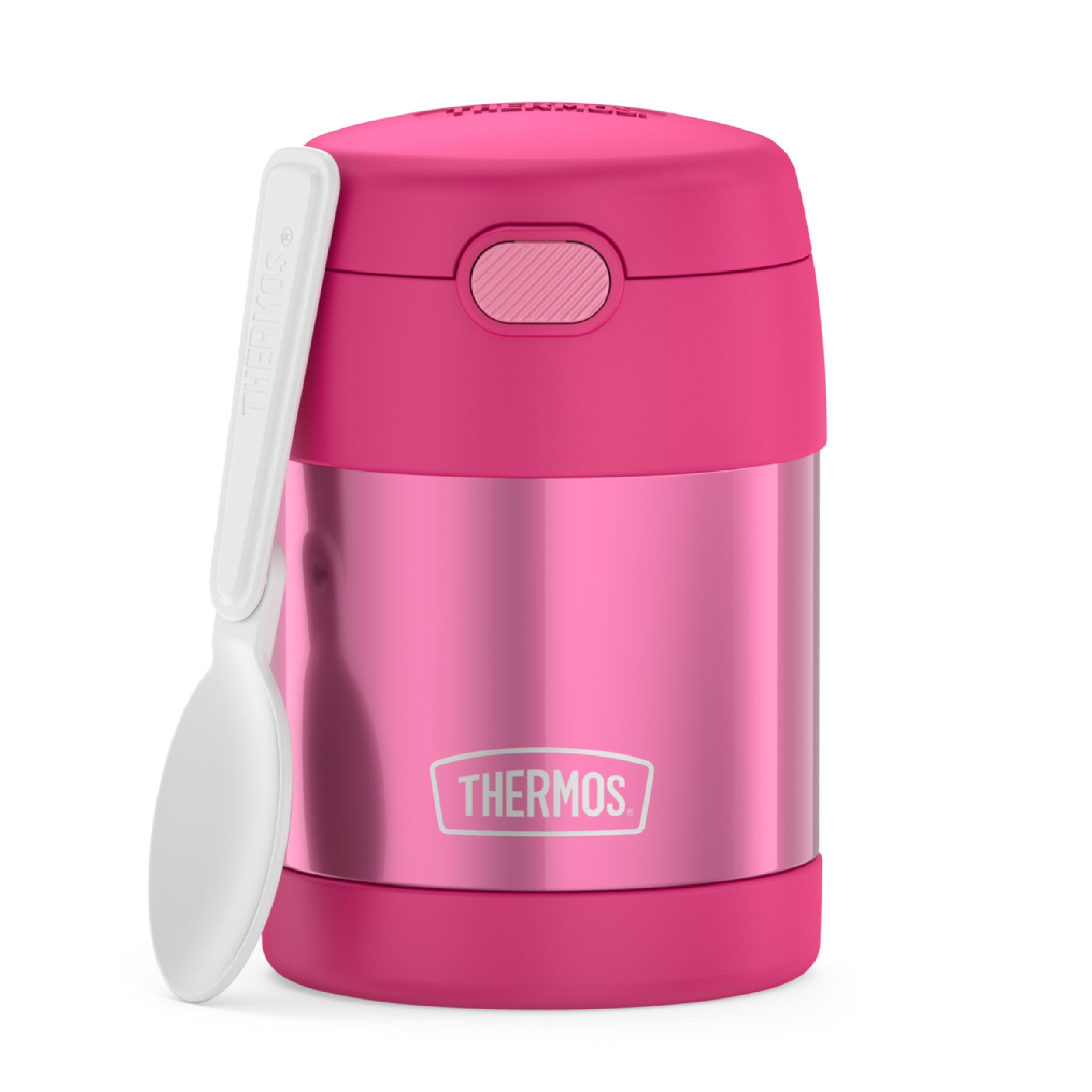 THERMOS FUNTAINER Insulated Food Jar, 10 Ounce, Kid Friendly Food Jar with Foldable Spoon, Pink | Amazon (US)