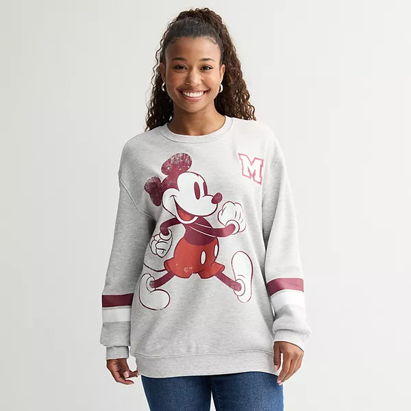 Disney's Mickey & Minnie Mouse Women's Fleece Hug Graphic Pullover Sweatshirt | Kohl's