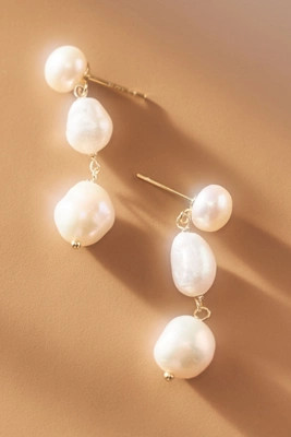 By Adina Eden Baroque Pearl Drop Earrings | Anthropologie (US)