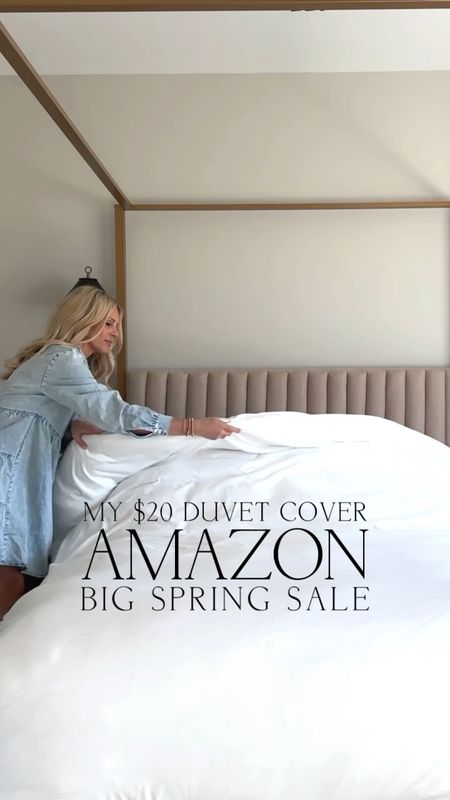 My $20 DUVET COVER AMAZON Big Spring Sale⁣
⁣
You absolutely won’t believe it until you see it the quality and functionality of my $20 Duvet Cover. It is super soft, thick, amazing quality, and you had me at zipper closure. It provides a clean and seamless look. I use two different down comforters in our home and they are very similar in quality and fluffiness. I double them up for a designer look. ⁣
⁣
#amazonfind #amazonsale #amazonbedroom #bedding #modernhome #homedecor #springstyle #springdecor #momblogger

#LTKVideo #LTKhome #LTKsalealert