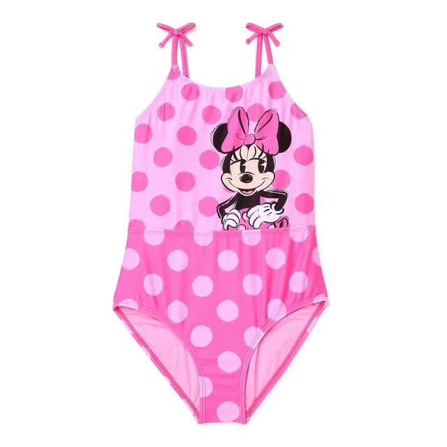 Minnie Mouse Swimsuit, One Piece, Sizes 4/5 - 7/8 | Walmart (US)