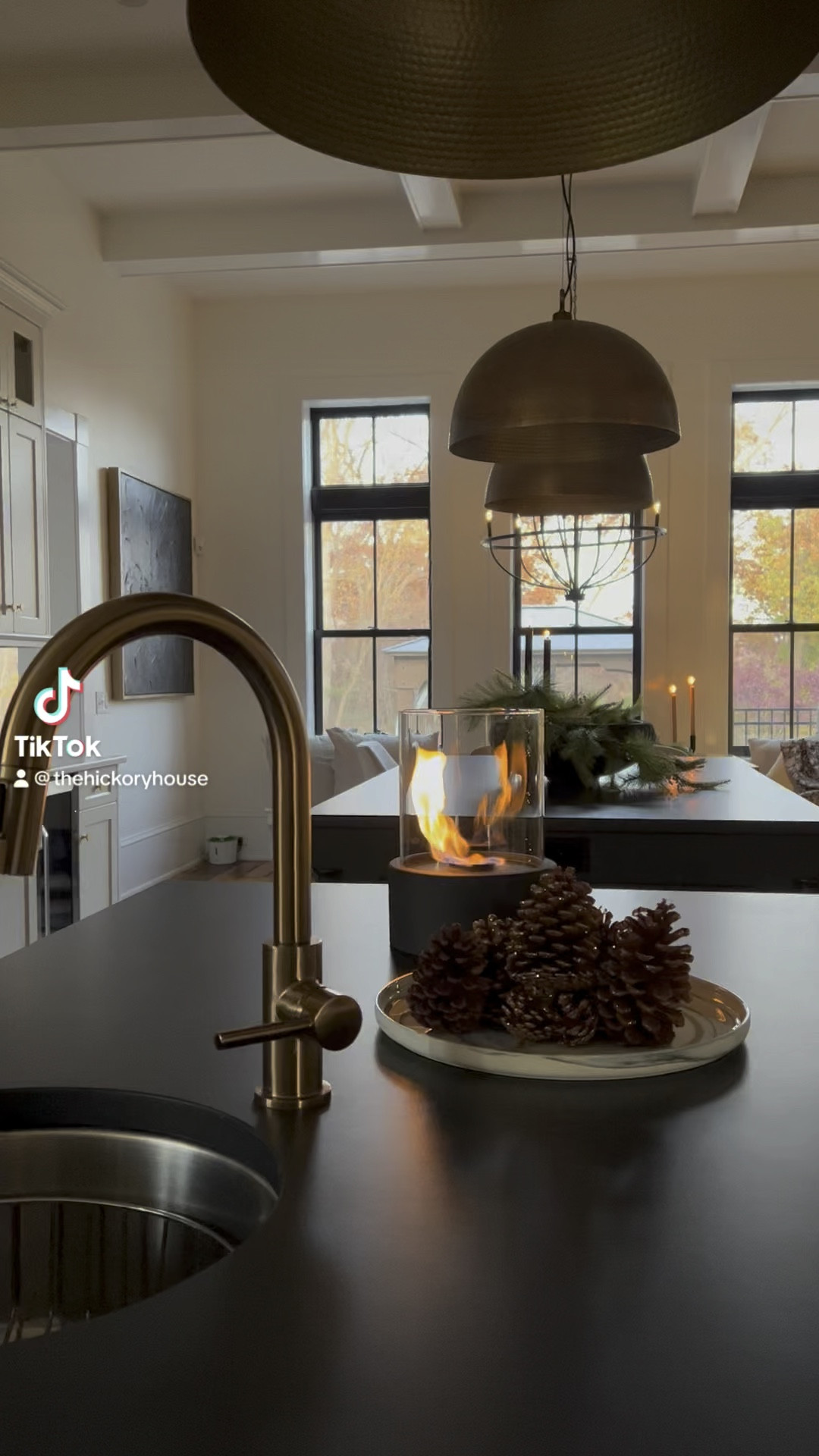 These tabletop fire pits are my favorite new item this Christmas!! #kitchen #kitchendecor #homedecor #christmasdecor #christmaskitchen 

#LTKSeasonal #LTKHoliday #LTKVideo