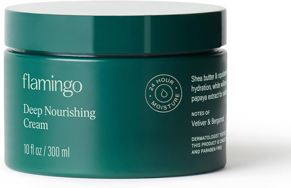 Flamingo Deep Nourishing Cream for Women - 24 Hour Moisturizing Body Cream for Dry Skin - 10 fl o... | Amazon (US)