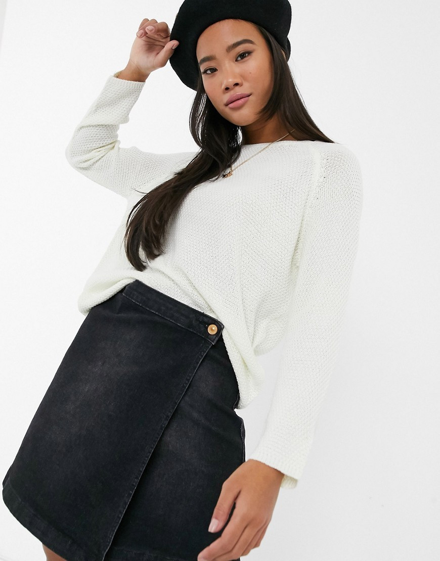 JDY Dante pullover sweater-White | ASOS (Global)