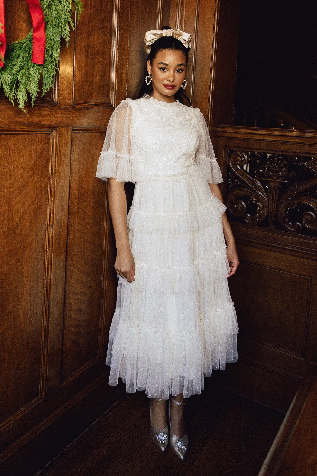 Anya Dress in Cream Tulle | Ivy City Co