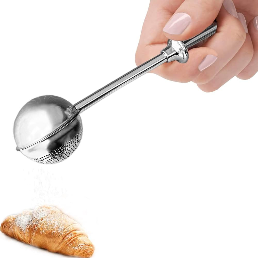 JETKONG Powdered Sugar Shaker Duster Flour Dispenser Shaker with 18/8 Stainless Steel Spring-oper... | Amazon (US)
