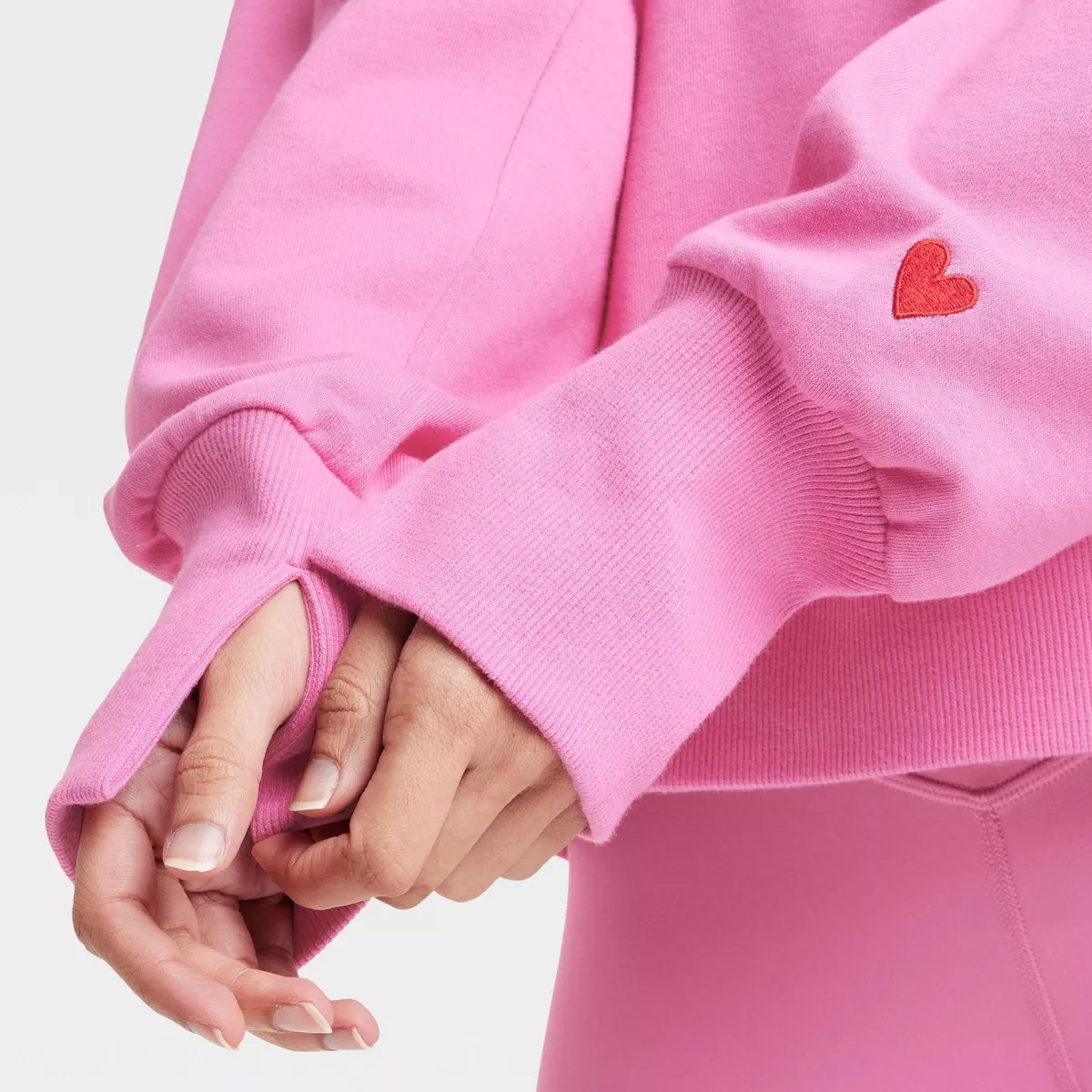 Women's Valentine's Day Graphic French Terry Crewneck Sweatshirt - JoyLab™ | Target