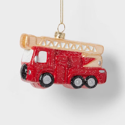 Fire Truck Christmas Tree Ornament Red - Wondershop™ | Target