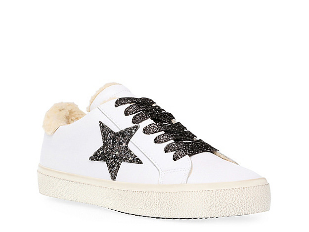 Steve Madden Polarize Star Sneaker - Women's - White/Black | DSW