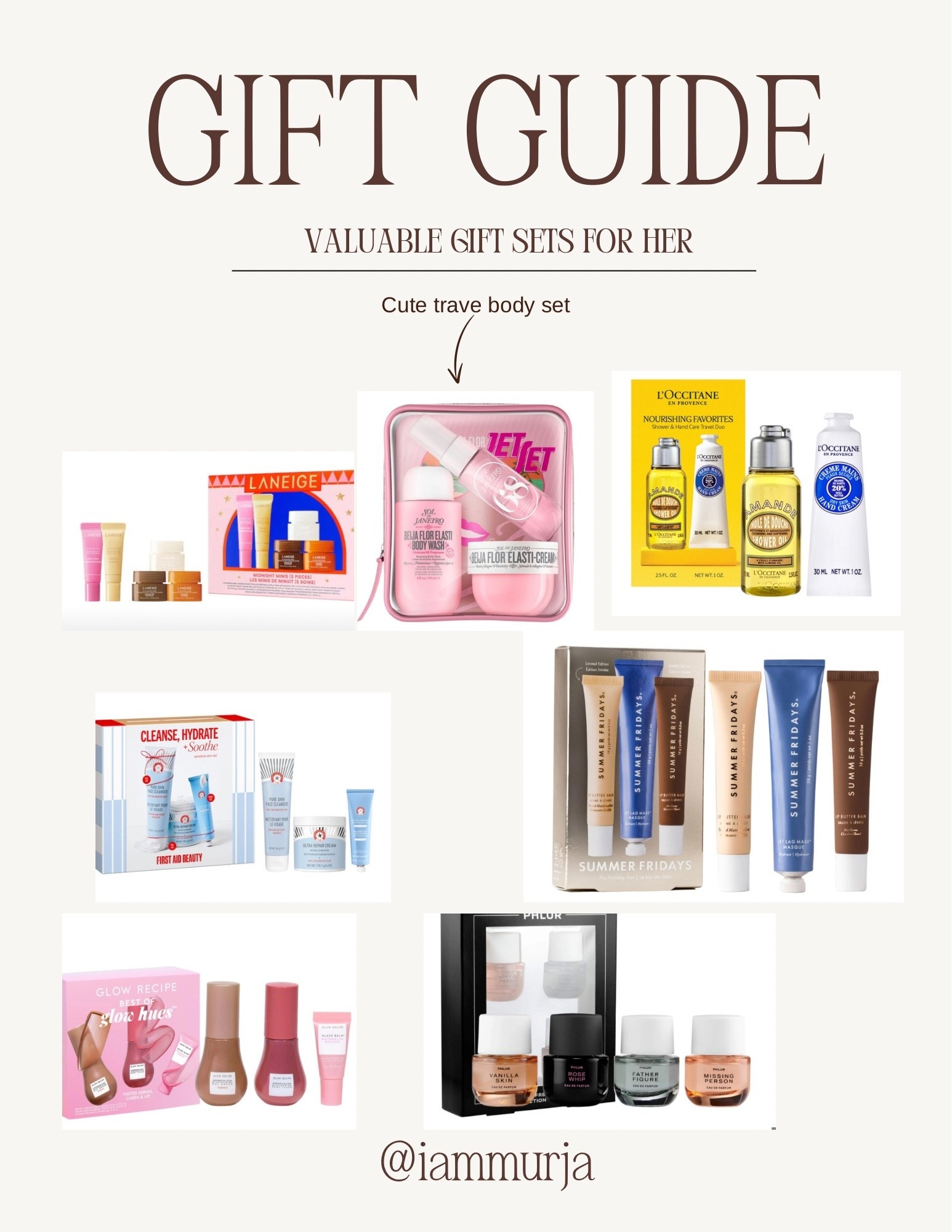 Valuable gift sets for her, perfume, lipgloss, body lotion, hand lotion , #giftsets #beautyitems #beautyessentials #giftperfume #bodygift #lipgifts #limitededitiongifts #valuablegiftsets

#LTKGiftGuide #LTKCyberWeek #LTKSaleAlert