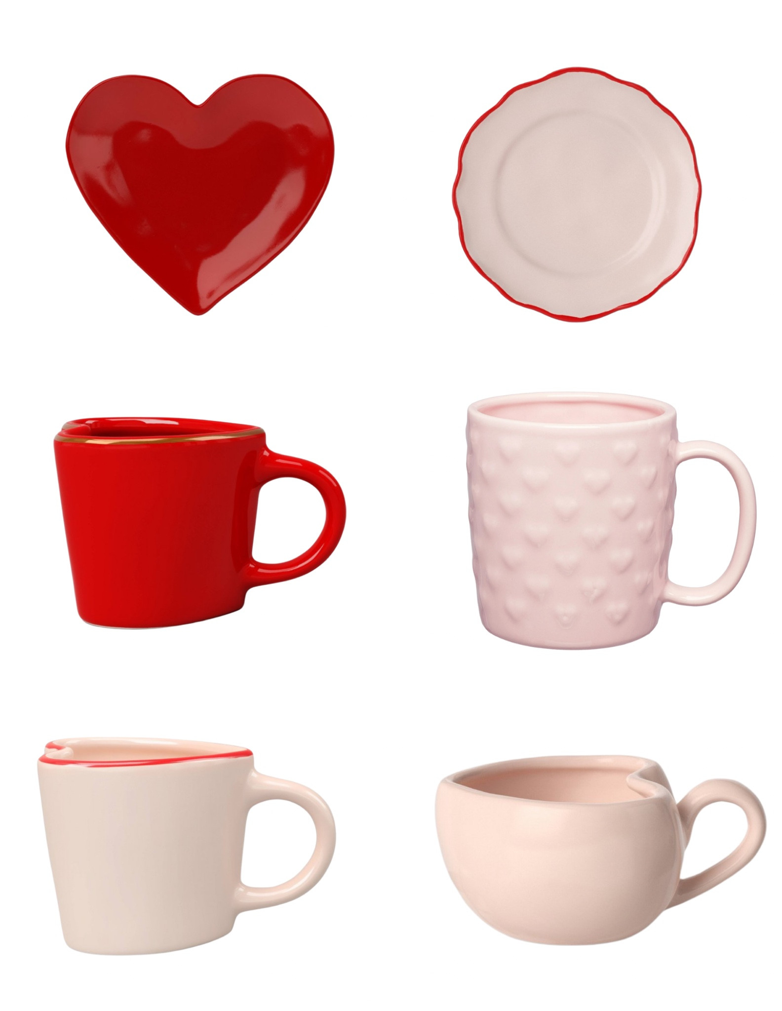 Valentine’s Day plates and mugs!
