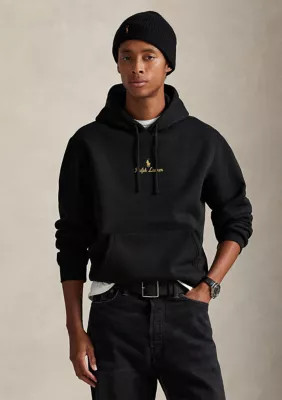 Polo Ralph Lauren Men's Logo Fleece Hoodie, Black, Medium | Belk