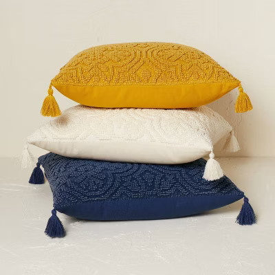 Arabesque Pattern Textured Square Throw Pillow - Opalhouse™ designed with Jungalow™ | Target