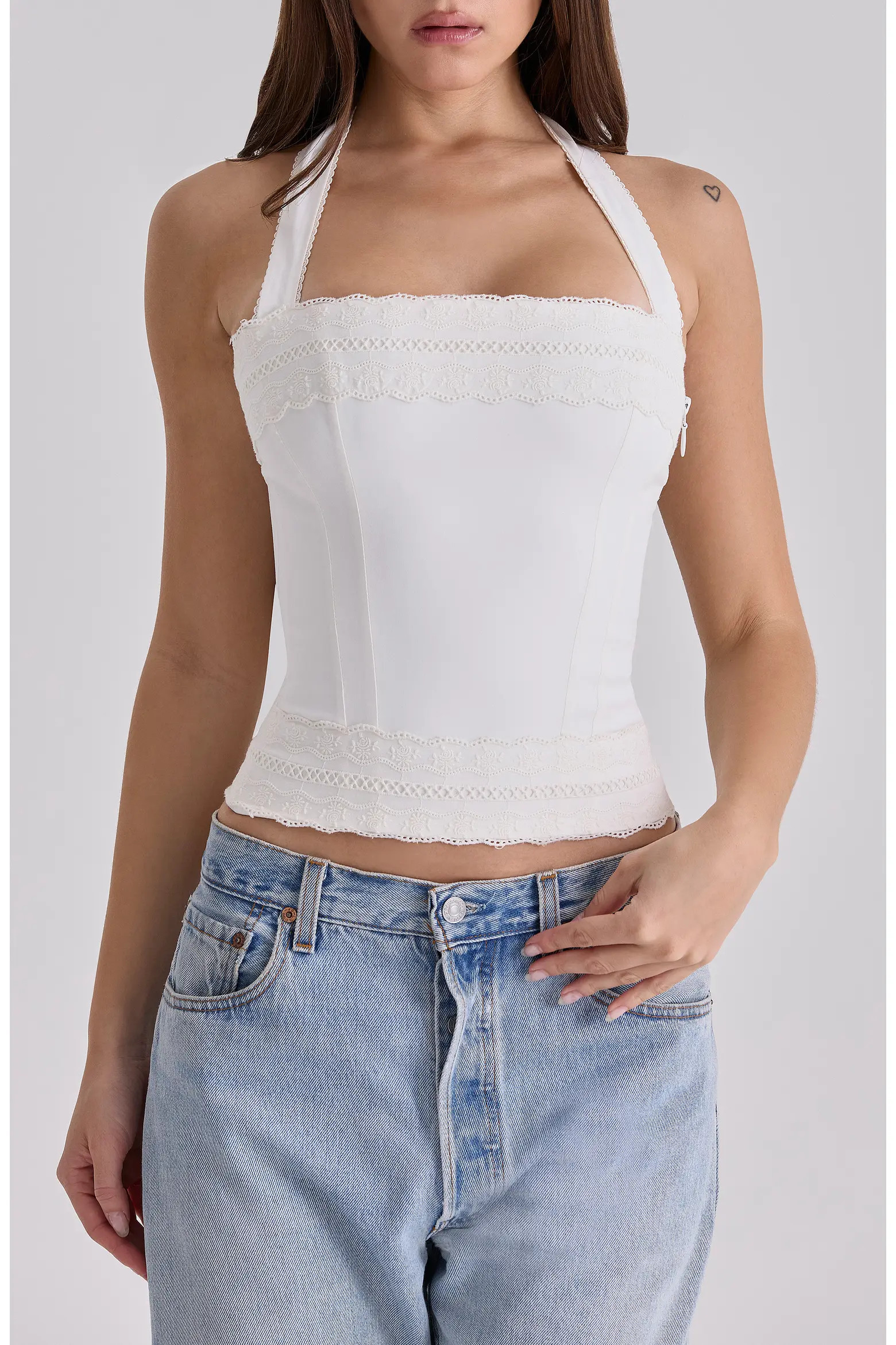 HOUSE OF CB Cosette Halter Neck Crop Top (Women) | Nordstrom | Nordstrom
