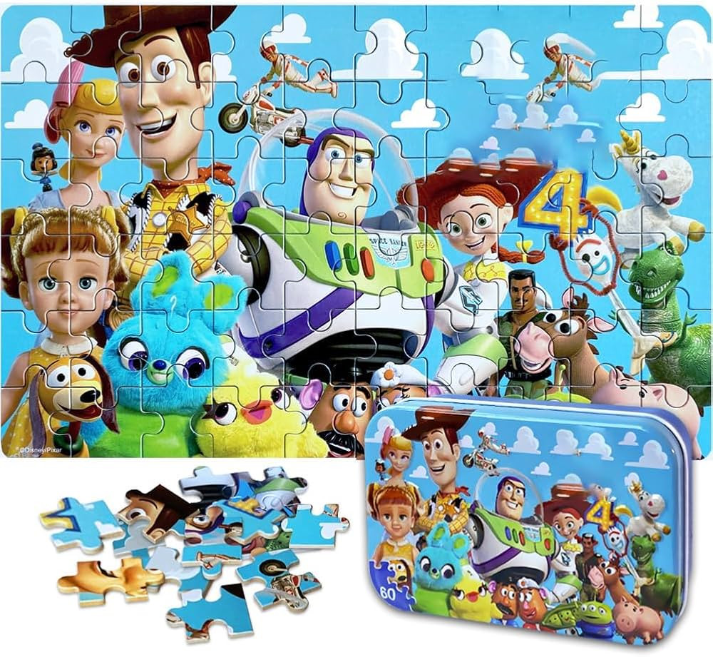 Generic NEILDEN Puzzles for Kids Ages 4-6 Children Puzzles Preschool 60 Piece Puzzle in Metal Box... | Amazon (US)