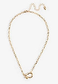 Gold Oval Link Toggle Necklace | Maurices