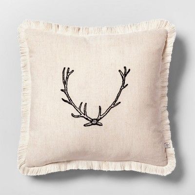 Throw Pillow - Antler - Hearth & Hand™ with Magnolia | Target