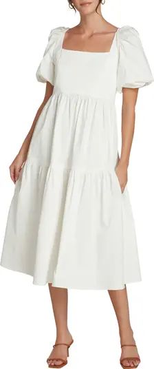 Margot Puff Sleeve Midi Dress | Nordstrom