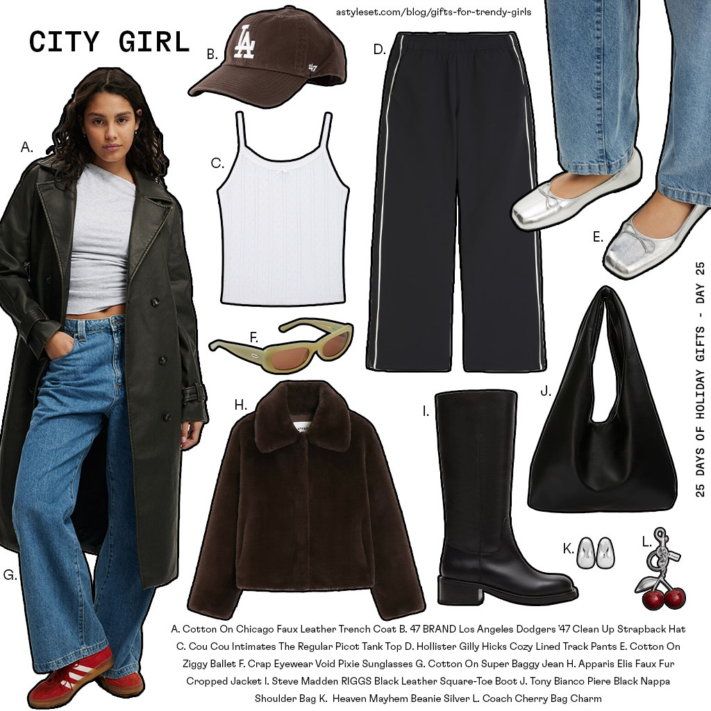 25 DAYS OF HOLIDAY GIFTS 🚕 day 25/25 - city girl clothing !! More gift ideas & all links to shop on astyleset.com/blog/gifts-for-trendy-girls

#LTKGiftGuide #LTKHoliday #LTKStyleTip