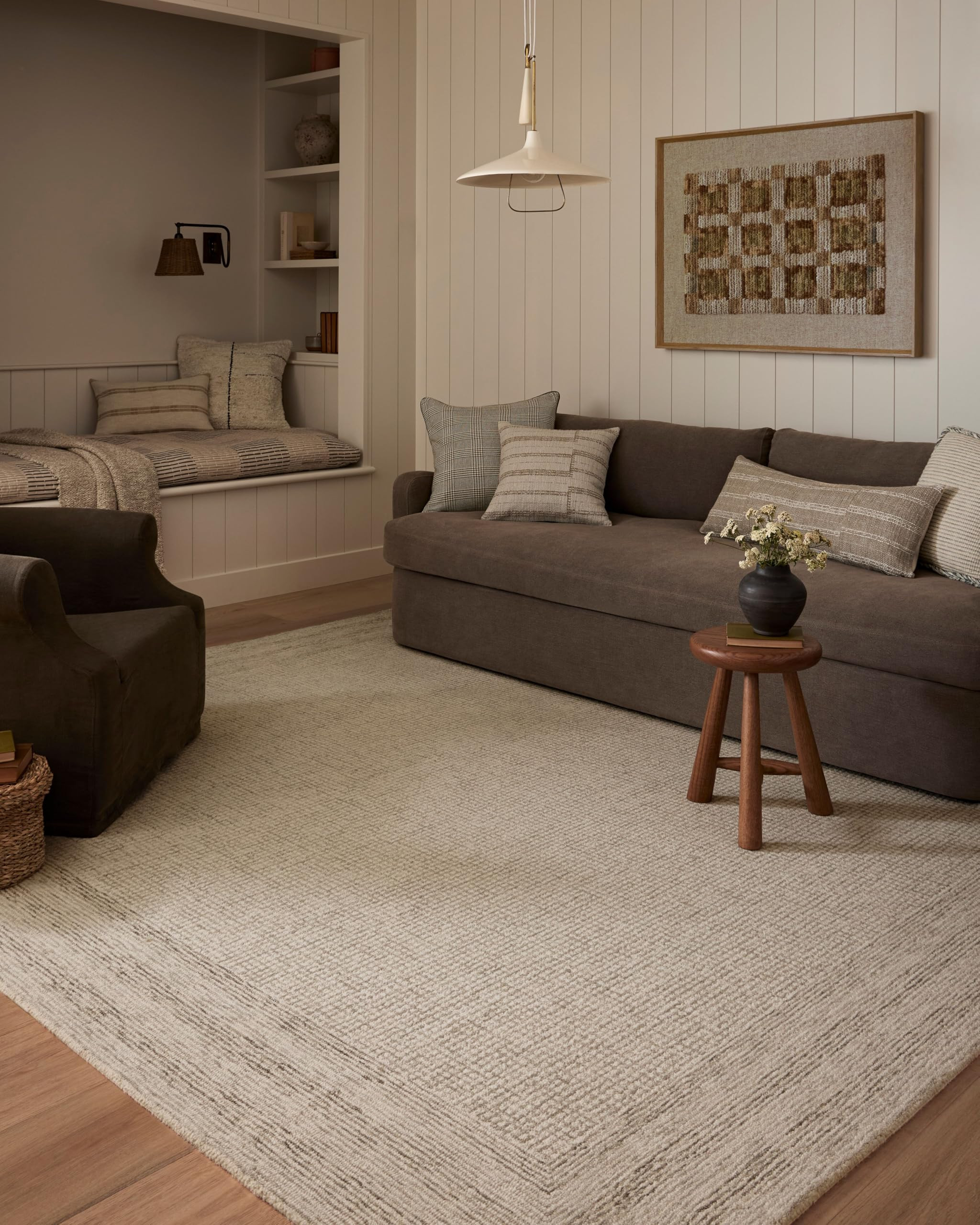 Loloi Amber Lewis Windsor Collection WIN-01 Ivory/Stone 7'-9" x 9'-9", .50" Pile Height, Area Rug | Amazon (US)