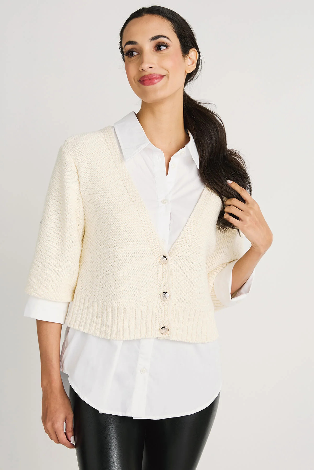 Elan Sweater Crop Combo | Social Threads
